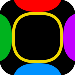 App icon (colored squircle shapes for list items)