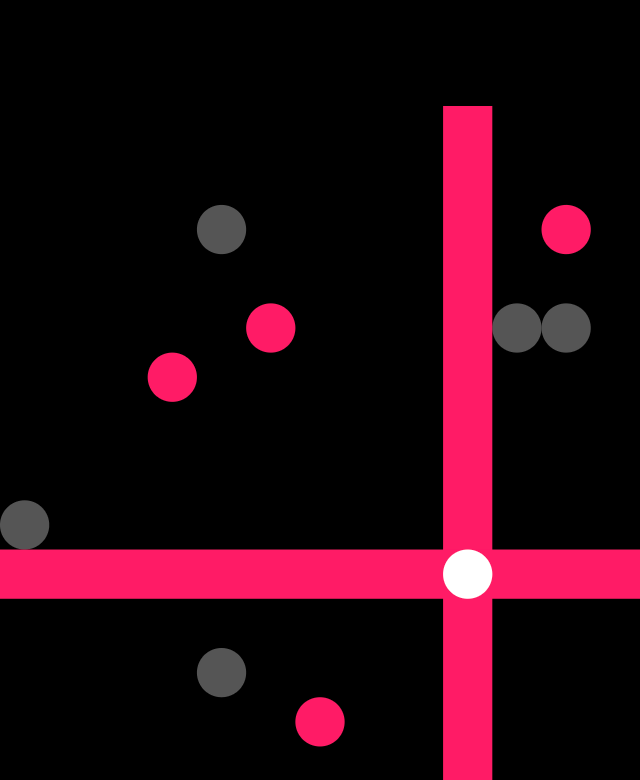 Third-party Apple Watch face: Matrix (pink lines)